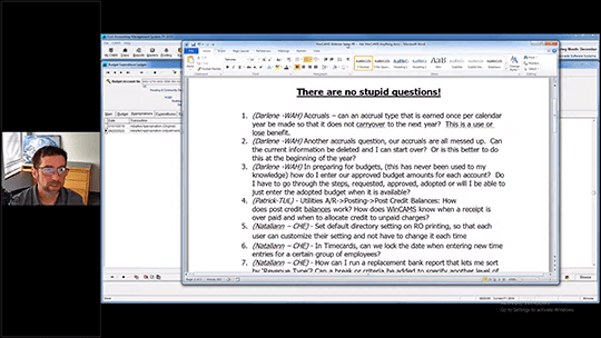 WinCAMS Webinar #5 - Ask WinCAMS Anything